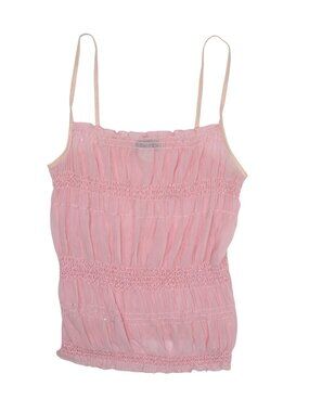 Vintage Y2K Vixen Smocked Tank Top in Pink